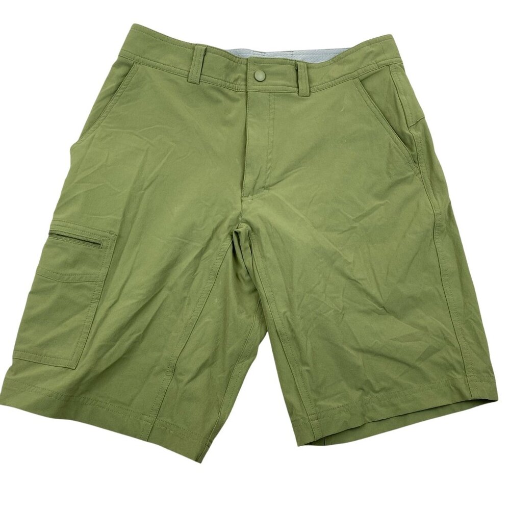 Eastern Mountain Sports Men's Cargo Shorts Size 30 Green Camping Fishing